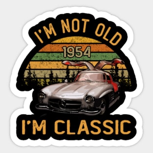 Mercedes 300SL Gullwing 1954 I'm not old I'm classic Sticker